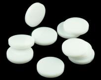 Opakowanie Znaczniki akryl białe okrągłe 20x3mm 10szt