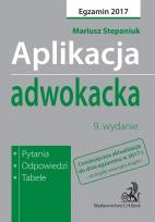 Okładka książki Aplikacja adwokacka w.9