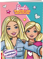 Okładka książki Barbie dreamhouse adventures Kolorowanka z naklejkami NA-1202