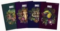 Opakowanie Brulion A5/96K kratka Jungle (5szt) mix