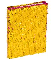 Opakowanie Brulion A5/96K z cekinami różowo - złoty GRAND