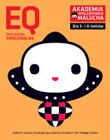 Okładka książki EQ Inteligencja emocjonalna dla 3-4 latków nowe zabawy z poradami psychologa. Książka z naklejkami.