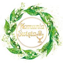 Opakowanie Karnet KW Komunia Konwalia Lakier 3D