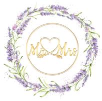 Opakowanie Karnet KW Ślub Lawenda Lakier 3D