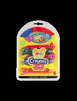 Opakowanie Kredki świecowe Colorino Kids Zwierzątka 6 kolorów