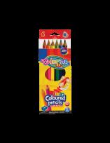 Opakowanie Kredki trójkątne + temperówka 6 kolorów