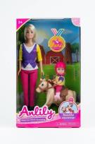 Opakowanie Lalka Anlily 30 cm z dzieckiem i kucykiem