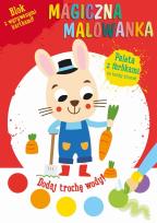 Okładka książki Magiczna malowanka z farbkami - Królik