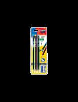 Opakowanie Ołówki heksagonalne Colorino School  z gumką  + temperówka na blistrze