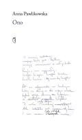Okładka książki Ono