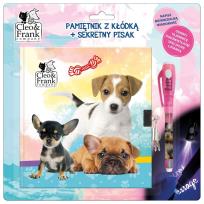 Opakowanie Pamiętnik z kłódką+sekretny pisak Cleo i Frank 27 pies