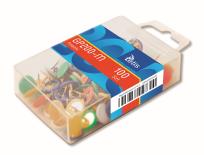 Opakowanie Pinezki Tetis kolor mix 100 sztuk