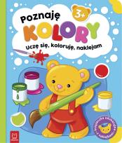 Okładka książki Poznaję kolory. Uczę się, koloruję, naklejam. 3+