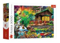 Opakowanie Puzzle 3000 Chatka w lesie TREFL