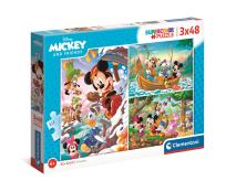 Opakowanie Puzzle 3x48 super color Mickey & Przyjaciele 25266