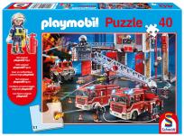 Opakowanie Puzzle 40 Playmobil Straż pożarna + figurka G3