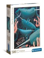 Opakowanie Puzzle 500 HQ Fantastyczne zwierzęta Narwal 35099