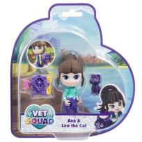 Opakowanie Super Vet Squad. Laleczka Ava i kot Leo