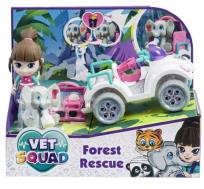 Opakowanie Super Vet Squad. Laleczka Ava z quadem