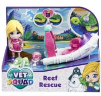 Opakowanie Super Vet Squad. Laleczka Emily z łodzią