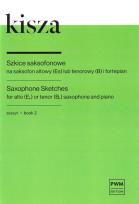 Okładka książki Szkice saksofonowe na saksofon. Zeszyt 2