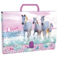 Opakowanie Teczka twarda z rączką konie 22