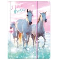 Opakowanie Teczka z gumką A4 Konie 22 DERFORM