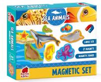 Opakowanie Zestaw magnesów. Morskie zwierzęta