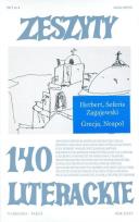 Okładka książki Zeszyty literackie 140 3/2017