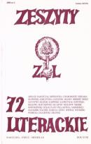 Okładka książki Zeszyty literackie 72 4/2000