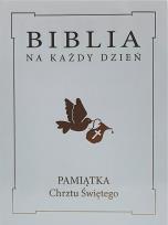 Okładka książki Biblia na każdy dzień. Chrzest złoto TW