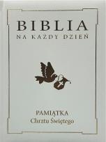 Okładka książki Biblia na każdy dzień. Chrzest złoto
