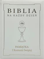 Okładka książki Biblia na każdy dzień. Komunia złoto