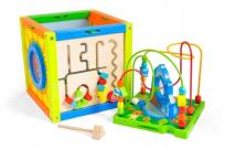 Opakowanie Drewniana kostka edukacyjna