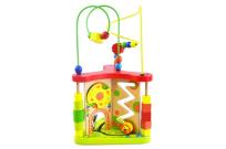 Opakowanie Drewniany trójkąt edukacyjny z labiryntem