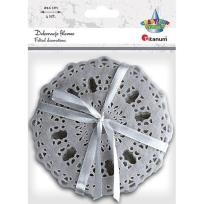 Opakowanie Filcowe podkładki ażurowe szare 4szt