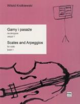 Okładka książki Gamy i pasaże na skrzypce 1