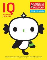 Okładka książki IQ-Inteligencja logiczna dla 4-5 latków nowe zabawy z poradami psychologa. Książka z naklejkami. Aka