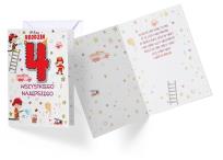 Okładka książki Karnet 4 urodziny chłopca PR-023