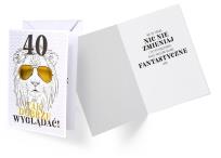 Opakowanie Karnet B6 GS-007 Urodziny 40 lew