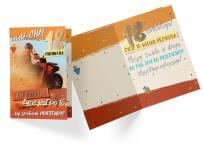 Opakowanie Karnet B6 PP-2187 Urodziny 18 power