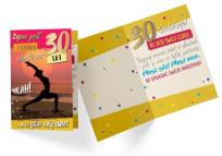 Opakowanie Karnet B6 PP-2190 Urodziny 30 power