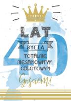 Opakowanie Karnet B6 PR-105 Urodziny 40