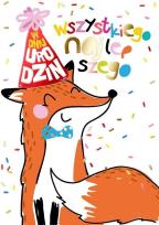 Opakowanie Karnet B6 PR-218 Urodziny lisek