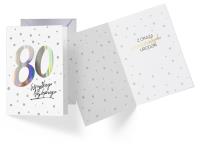 Opakowanie Karnet V-007 Urodziny 80