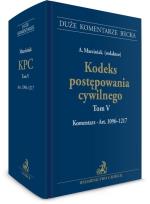 Okładka książki Kodeks postępowania cywilnego T.5 Komentarz