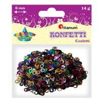 Opakowanie Konfetti złote pierścienie 14 g BS010 6 mm