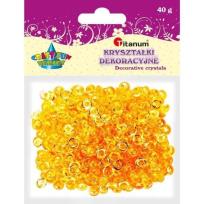 Opakowanie Koraliki plastikowe połówka kuli ciemnożółte 40g