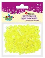 Opakowanie Koraliki plastikowe połówka kuli cytrynowe 40g