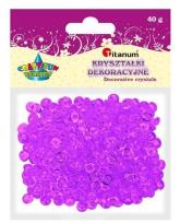 Opakowanie Koraliki plastikowe połówka kuli jasny fiolet 40g